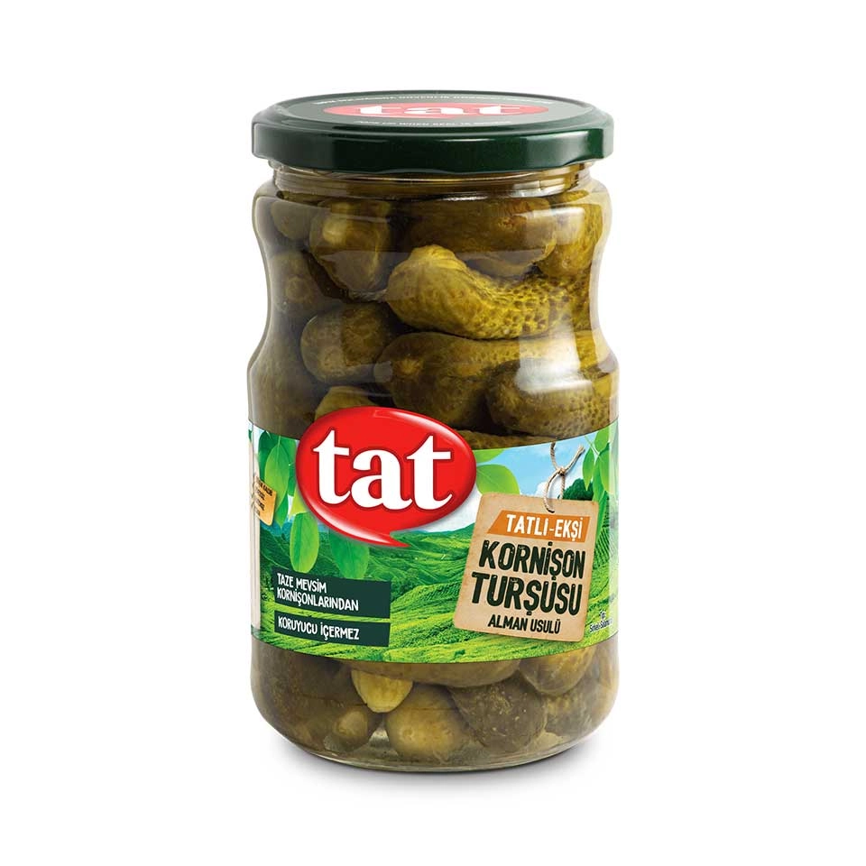 Tat Alman Tipi Kornişon Turşu 680 G