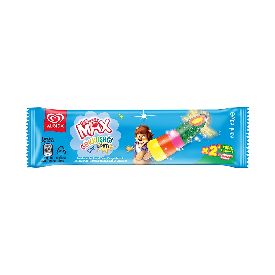 Algida Max Gökkuşağı Çatapat 62 ml 