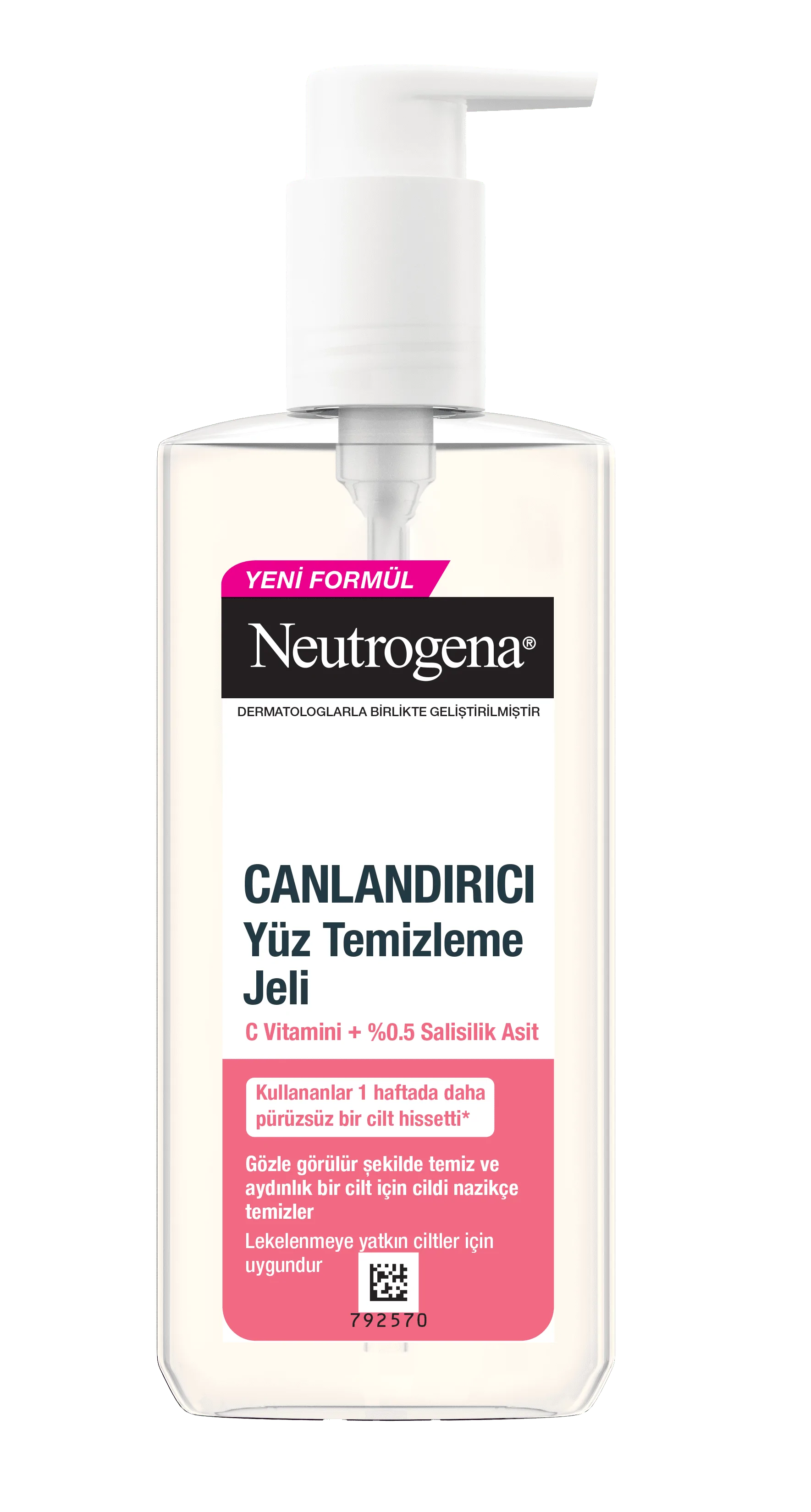 Neutrogena Visibly Pembe Greyfurt Yüz Temizleme Jeli 200 Ml