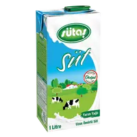 Sütaş Yarım Yağlı Uht Süt 1 Lt