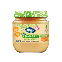 Hero Baby İlikli Kemik Sulu Karışık Sebzeli Kavanoz Maması 120 Gr