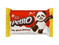 Eti Petito Beyaz Bitter Desenli Sütlü Mini Çikolata 8 Gr