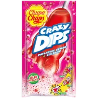 Chupa Chups Crazy Dips Çilek Aromalı Patlayan Şeker&Lolipop 16 Gr