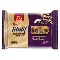 Eti Lifalif Bar Kırmızı Meyveli Yulaf Bar 3'lü 105 Gr