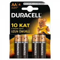 Duracell Alkalin AA Kalem Pil 4'lü
