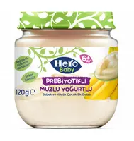 Hero Baby Prebiyotikli Muzlu Yoğurtlu Kavanoz Maması 120 Gr