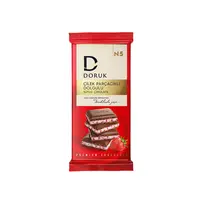 Doruk Çilek Parçacıklı Dolgulu Sütlü Çikolata 95 Gr