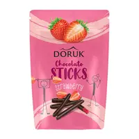 Doruk Bitter Çikolatalı Çilek Çubukları 80 Gr