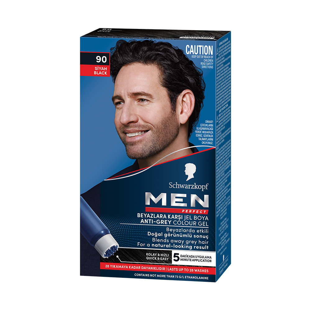 Schwarzkopf Men Perfect 90 Siyah Saç Boyası