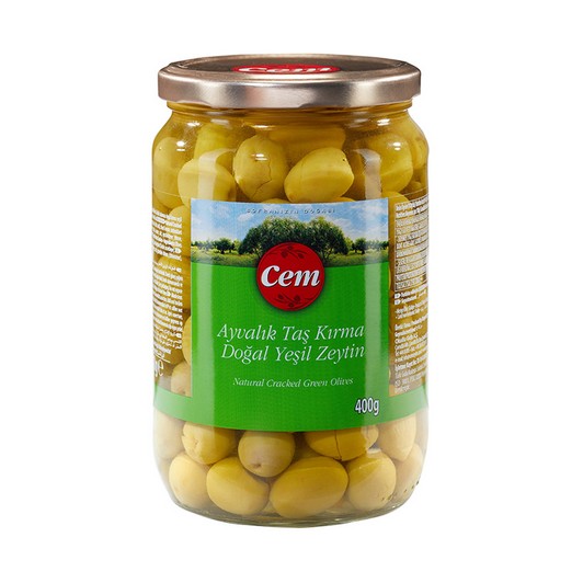 Cem Yeşil Ayvalık Taş Kırma Zeytin 400 gr