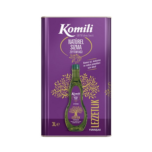 Komili Lezzetlik Yumuşak Sızma Zeytinyağ 3 lt