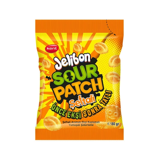 Kent Jelibon Sour Patch Şeftali 80 gr