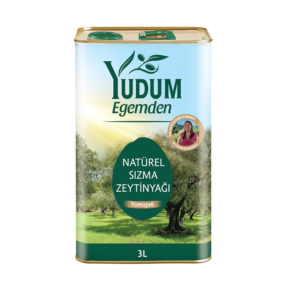 Yudum Egemden Yumuşak Lezzet Sızma Zeytinyağı Teneke 3 lt