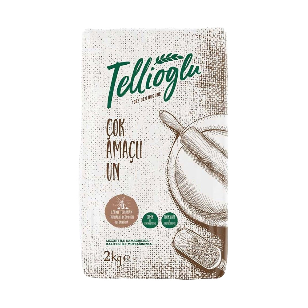 Tellioğlu Tam Buğday Un 2 kg