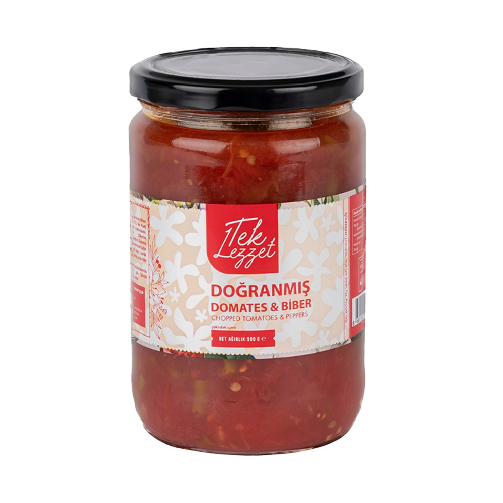 F&s Doğranmış Domates Biber Kavanoz 590 Gr
