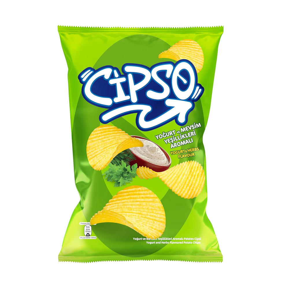 Cipso Tırtıklı Yoğurt & Mevsim Yeşillikleri Parti 160 gr