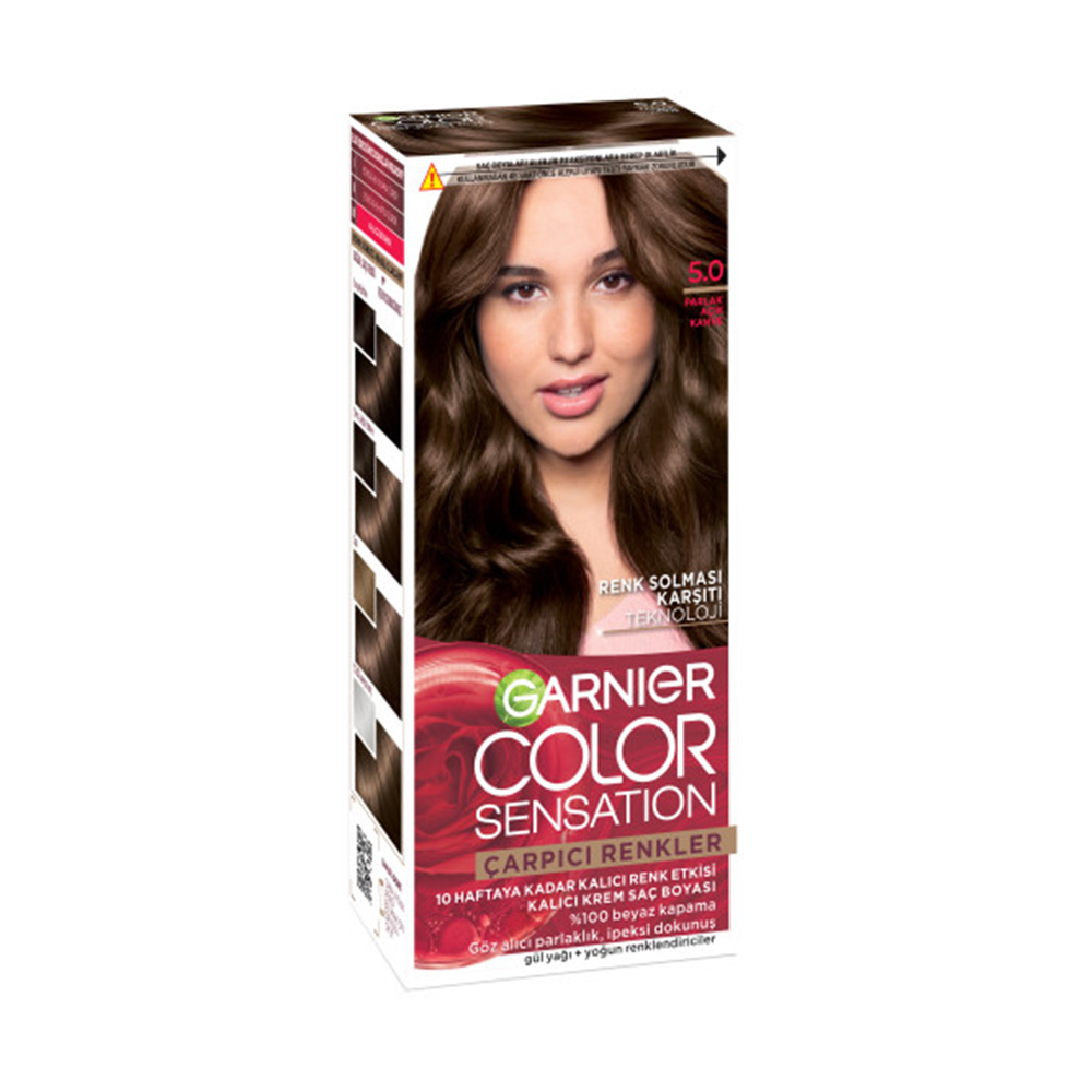 Garnier Color Sensation Açık Kahve Saç Boyası 5.0 112 ml
