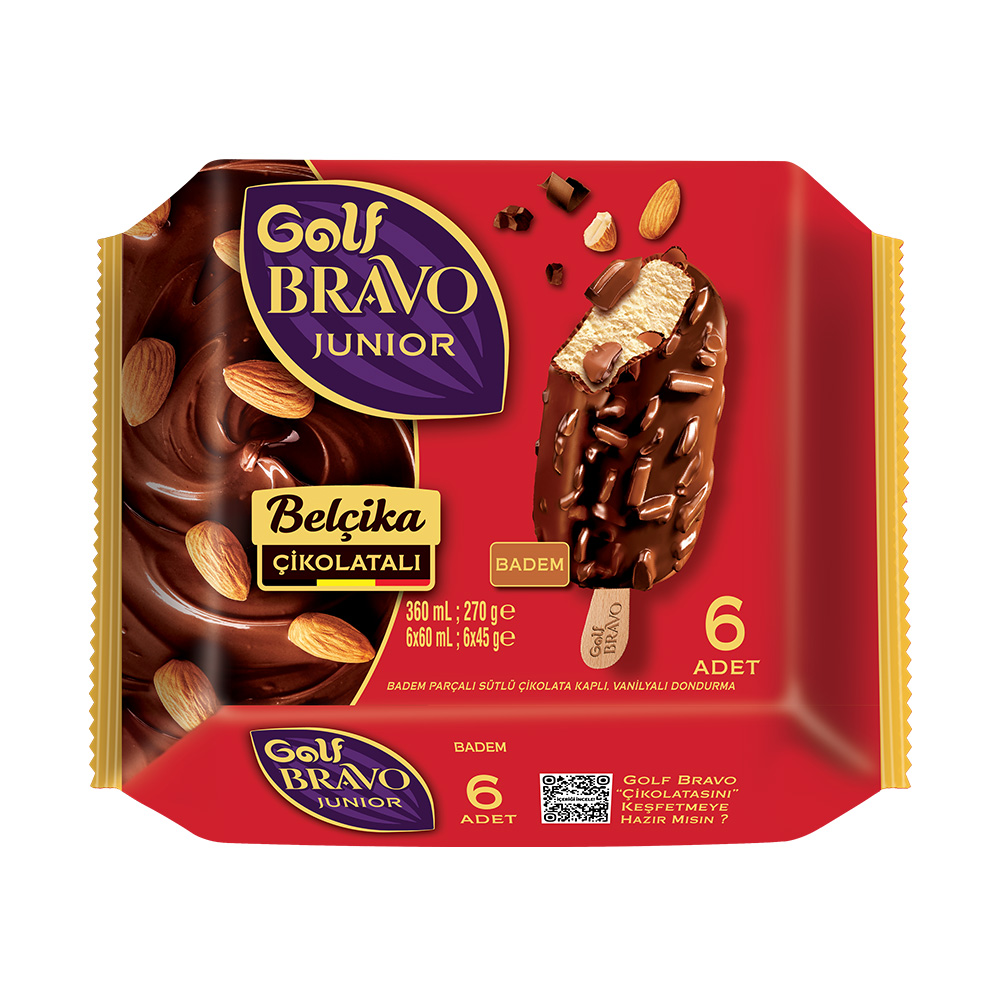 Golf Bravo Junior Badem Belçika Çikolatalı 360 ml