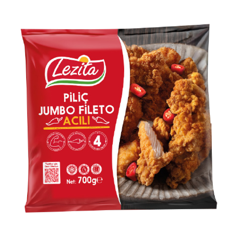 Lezita Acılı Çıtır Jumbo Fileto 700 gr