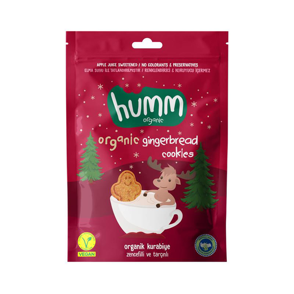 Organik Vegan Zencefilli ve Tarçınlı Kurabiye 55 gr