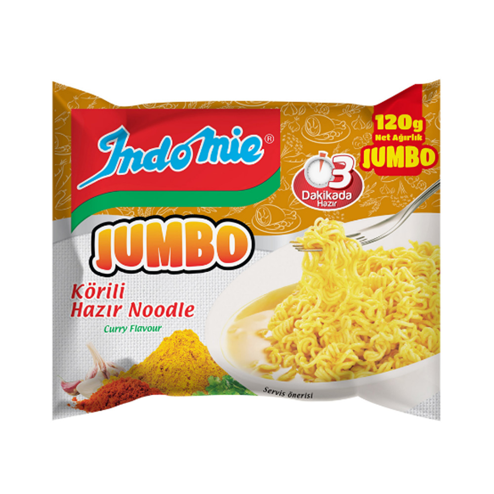 Indomie Jumbo Köri Aromalı Noodle 120 gr