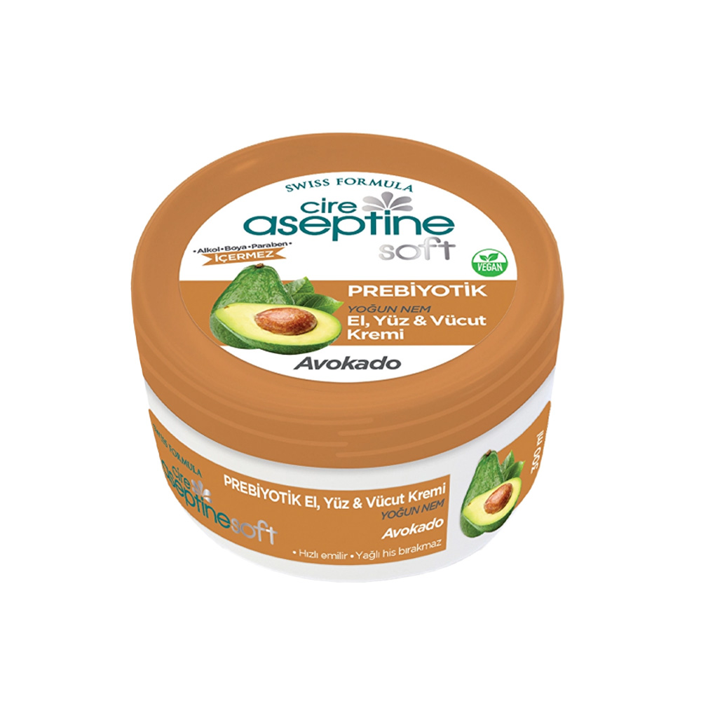 Cire Aseptine Soft Krem Prebiyotik Avokado 300 ml