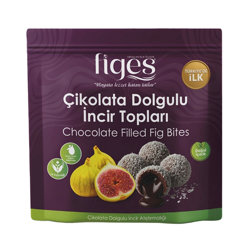 Figes İncir Topları Çikolata Dolgulu 100 gr