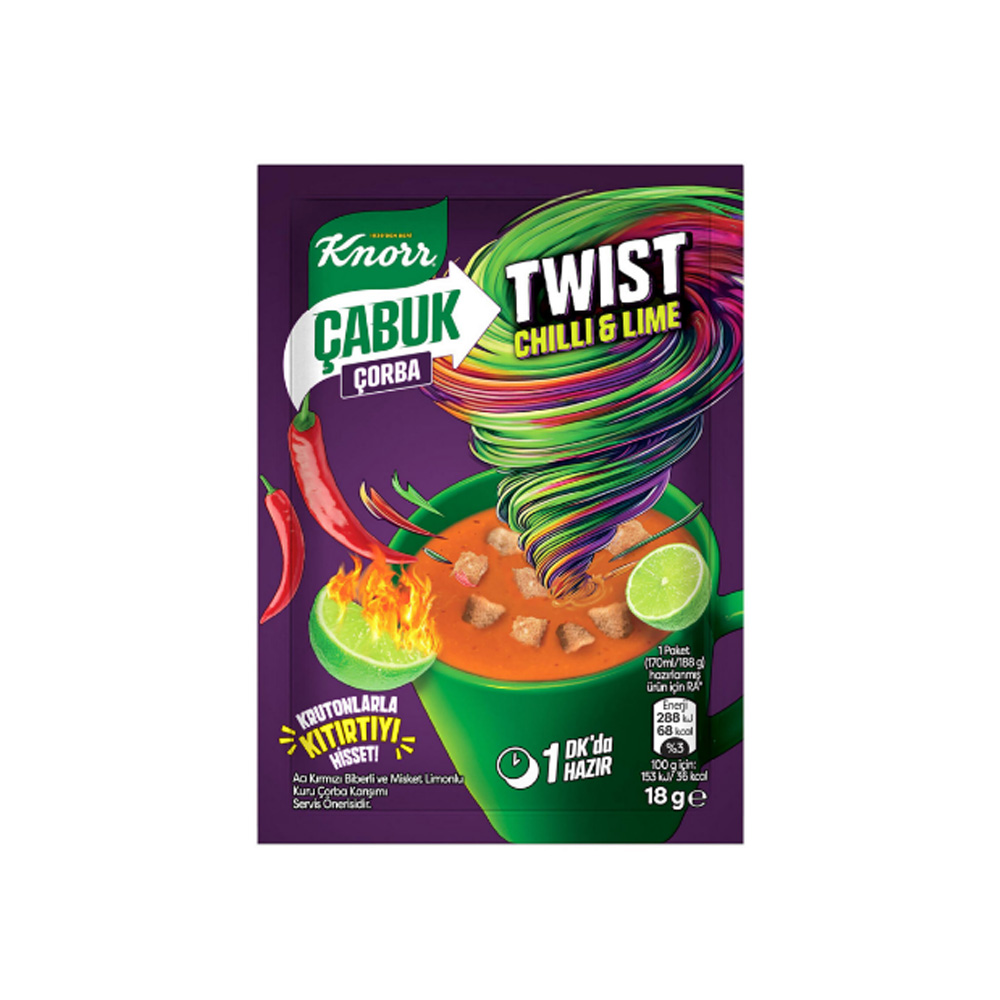 Knorr Çabuk Çorba Cas Chilli Lime 18 gr