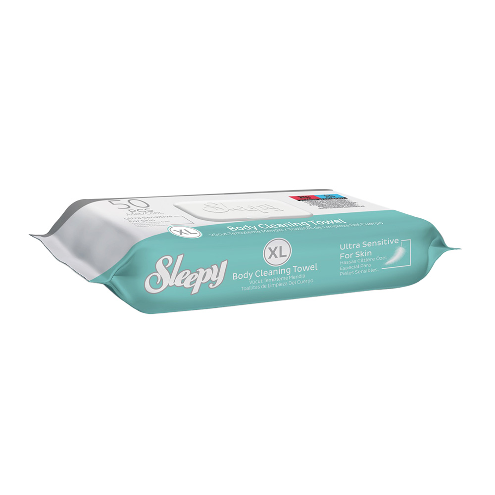 Sleepy Sensitive Vücut Temizleme Havlusu 50 li