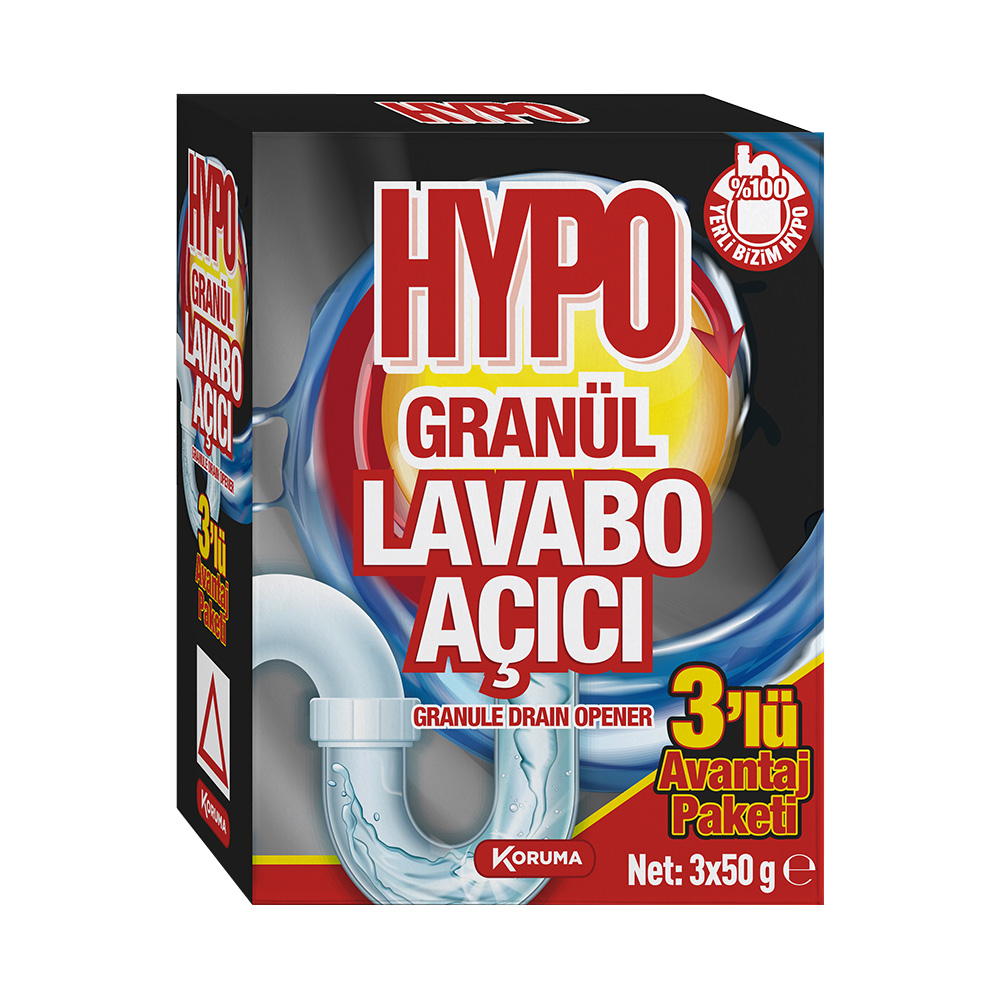 Hypo Granül Lavabo Açıcı 3x50 gr