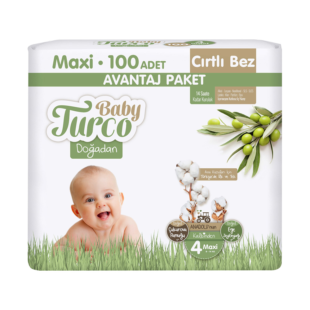 Baby Turco Doğadan Avantaj Maxi 100'lü