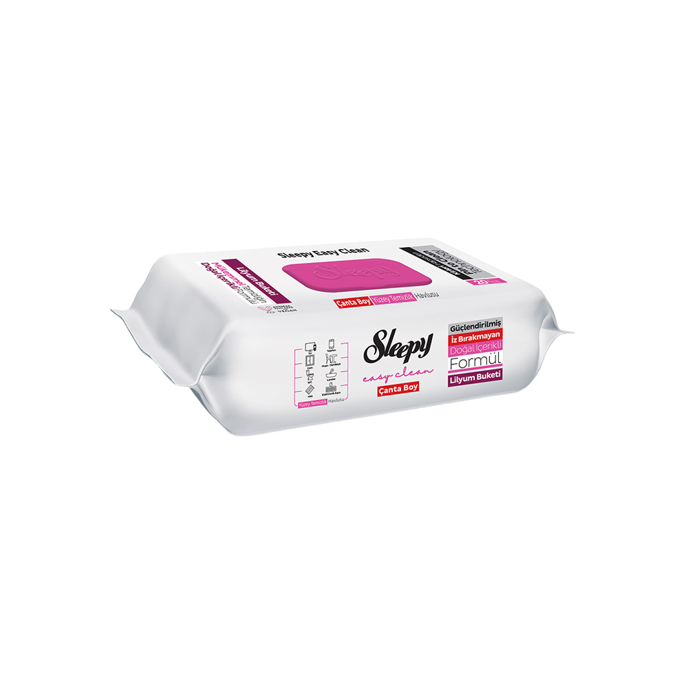 Sleepy Easy Clean Yüzey Temizlik Havlusu Lilyum Buketi 20 li