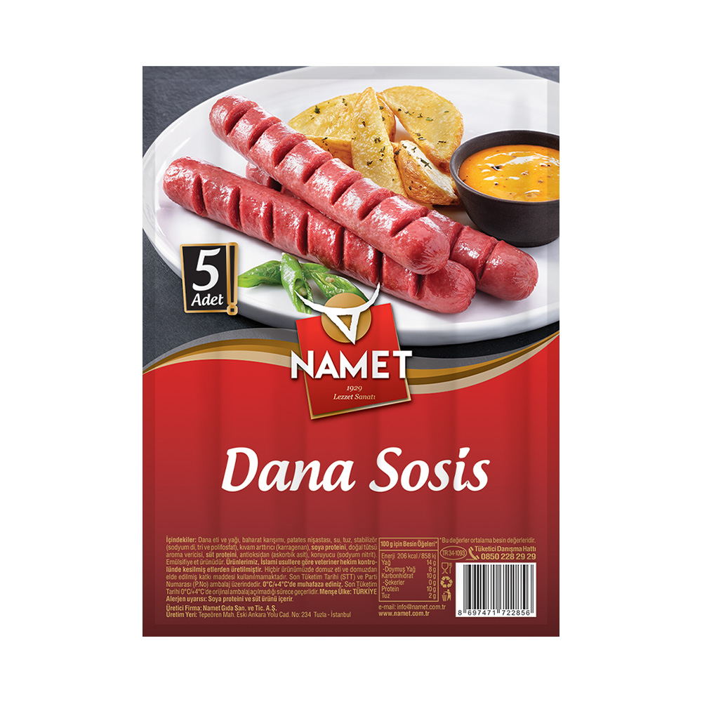 Namet Dana Sosis Uzun 210 gr