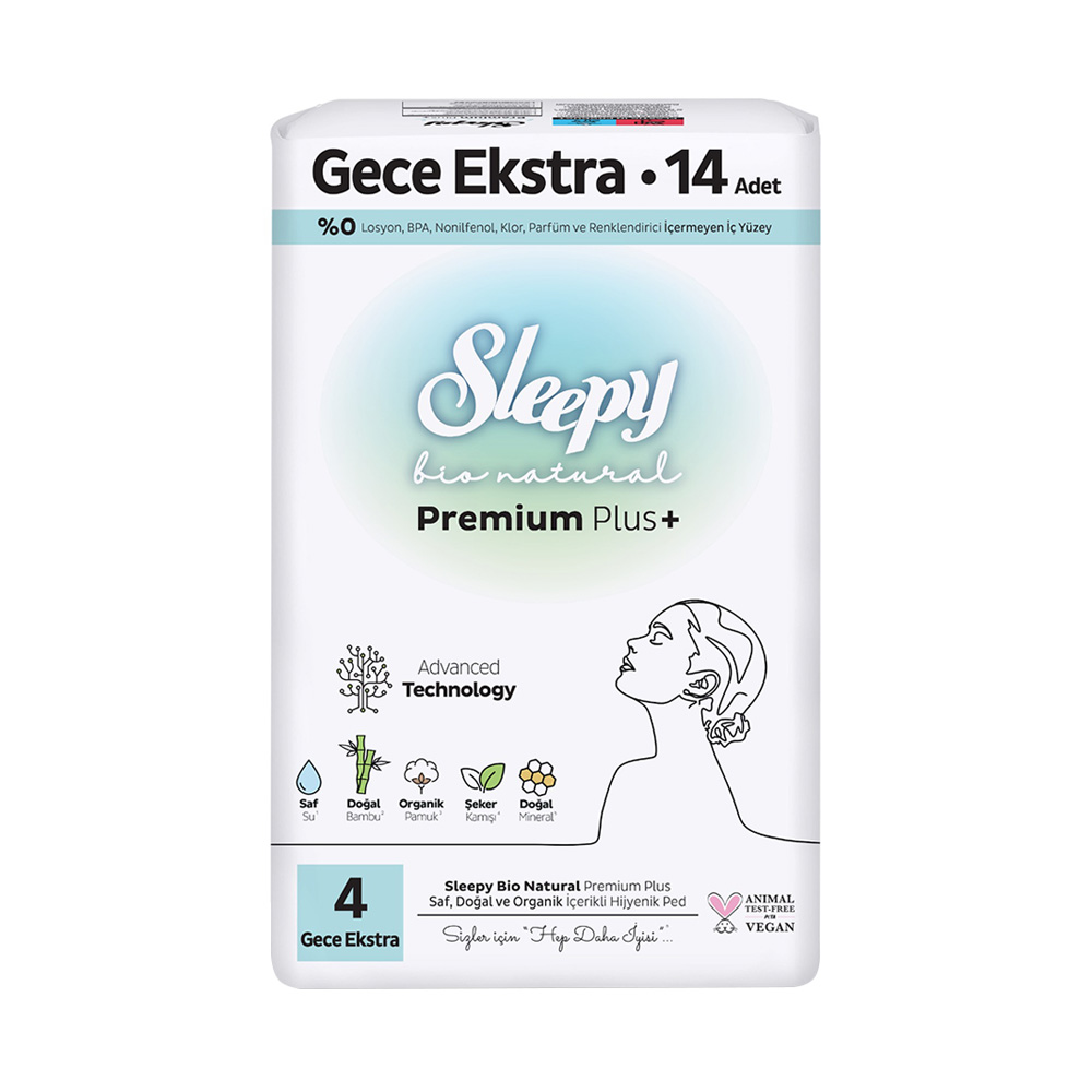 Sleepy Bio Natural Süper Eko Ektsra Gece 14 lü