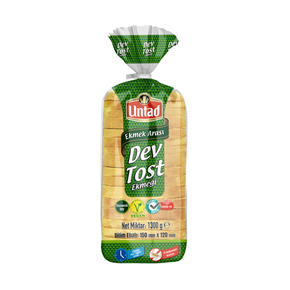 Untad Premıum Dev Tost Ekmeği 1300 Gr