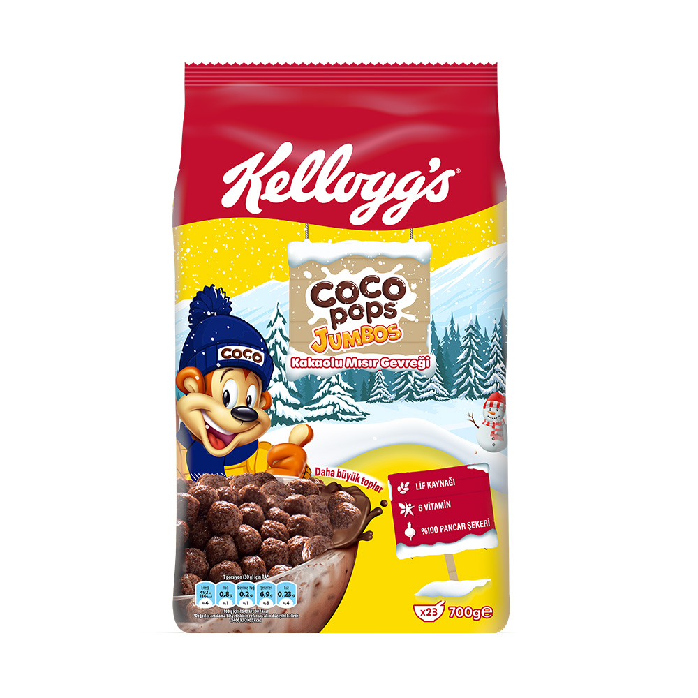 Kelloggs Coco Pops Jumbos Mısır Gevreği 700 gr