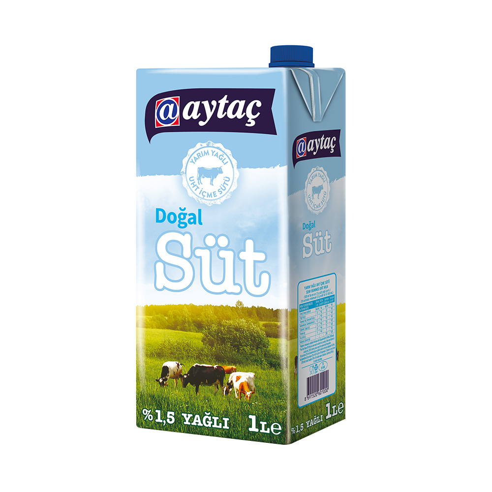 Aytaç Yarım Yağlı Süt 1 lt