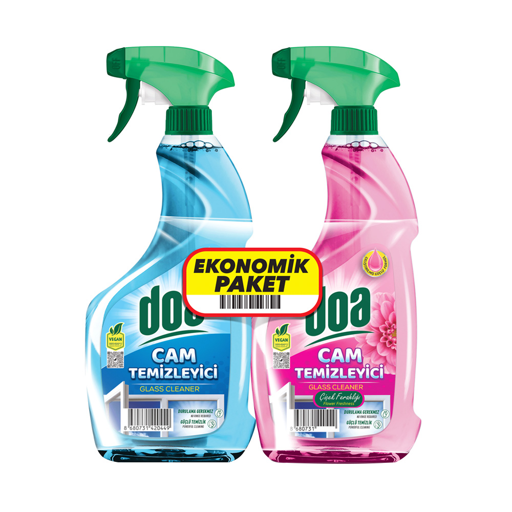 Doa Cam Temizleyici Çiçek 750 ml+ Amonyak 750 ml