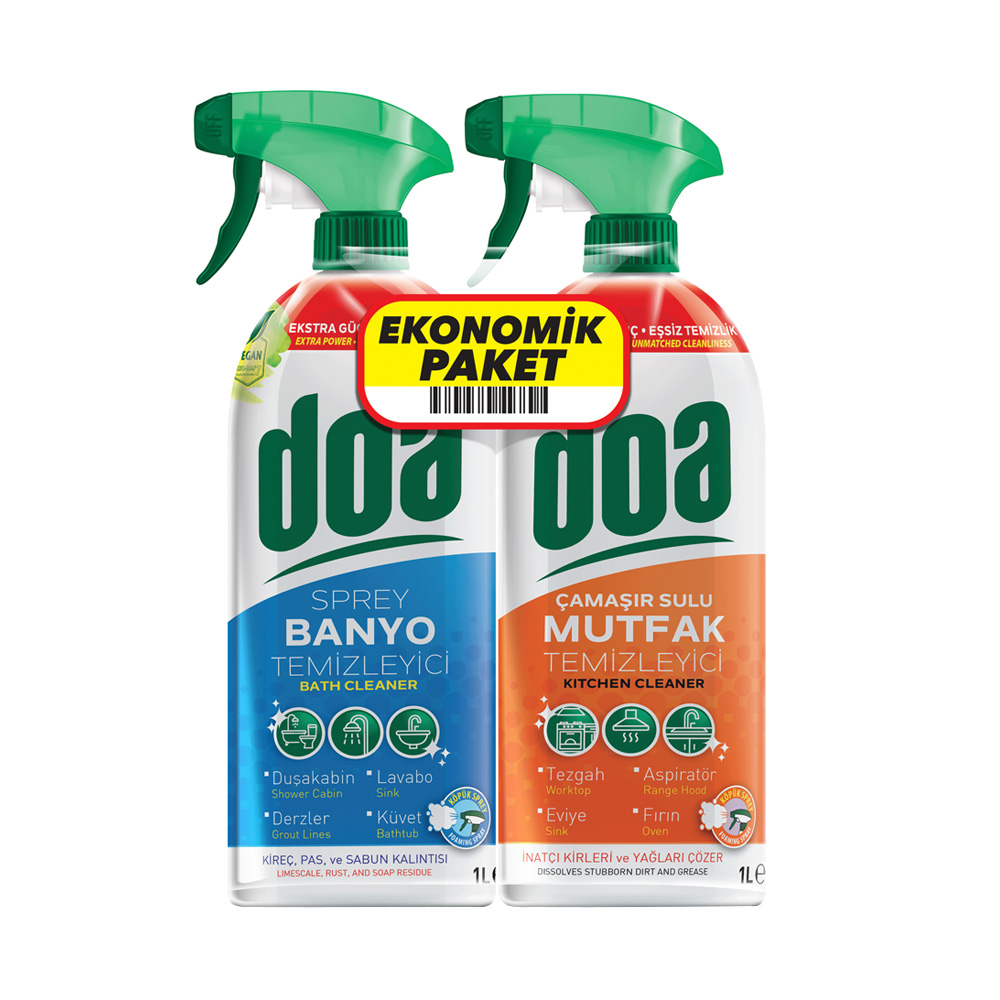 Doa Mutfak Sprey 1000 ml+Banyo Sprey 1000 ml