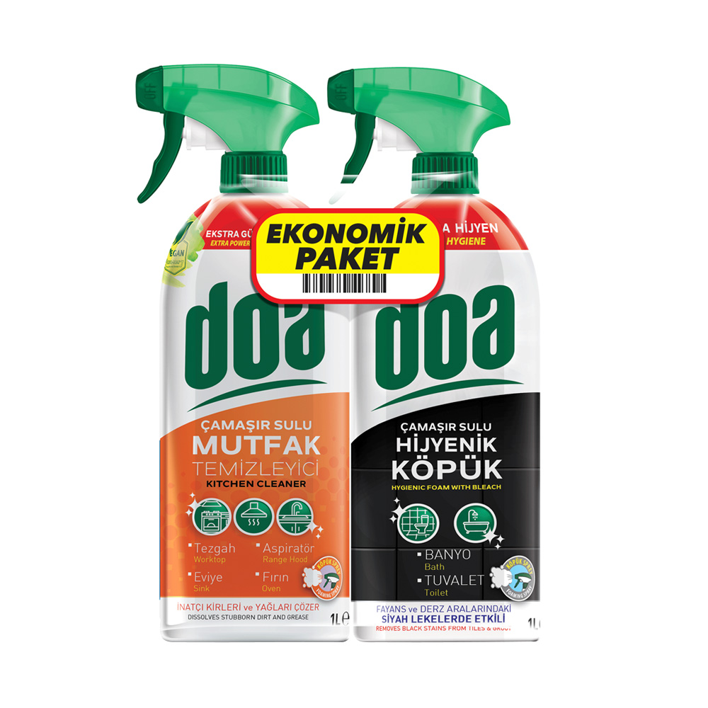 Doa Mutfak Sprey 1000ml+Hijyen Köpük Sprey 1000 ml