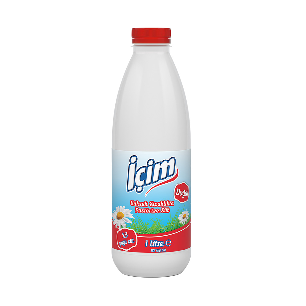 İçim Günlük Pastörize Süt 1lt %3 Yağlı