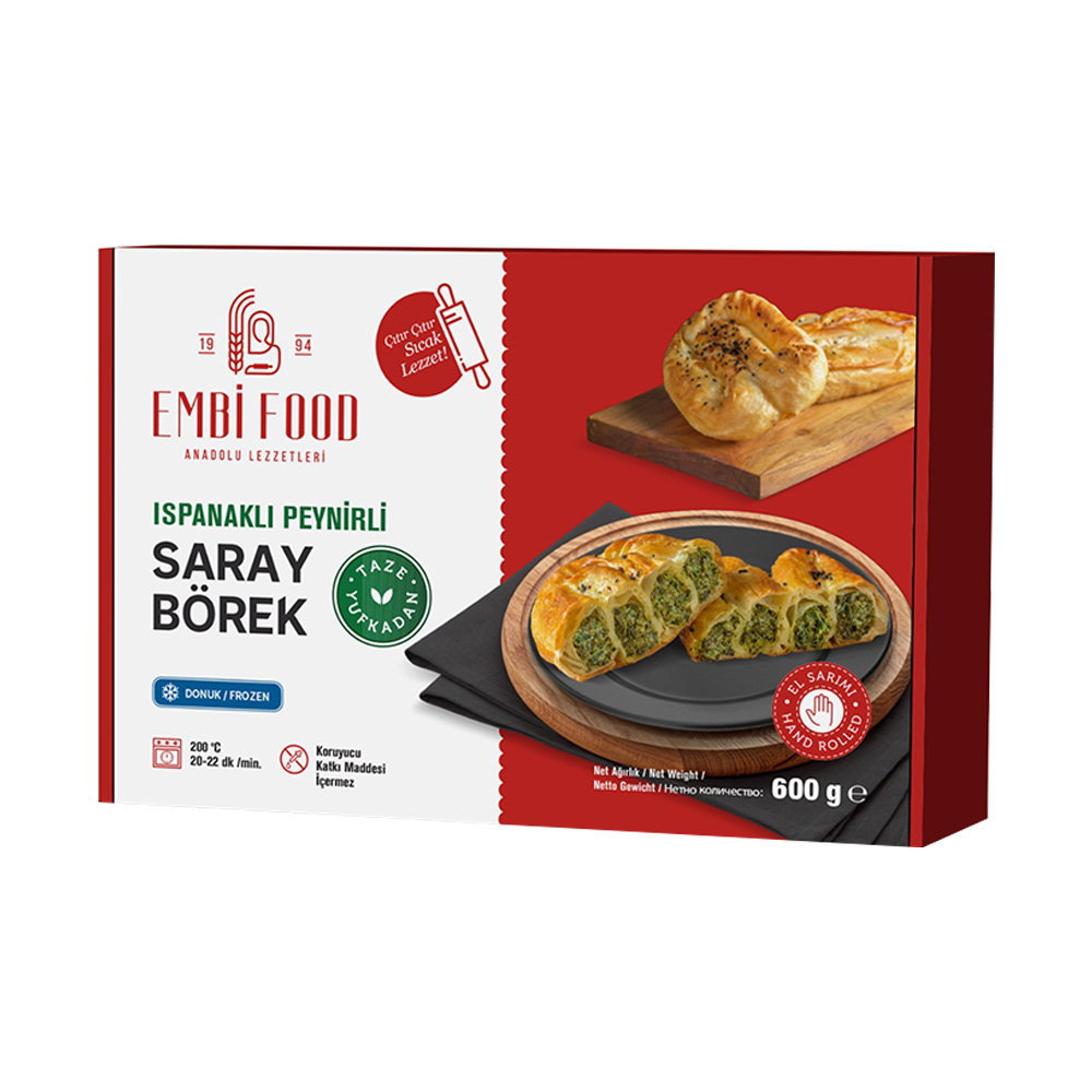 Embi Saray Ispanaklı Peynirli Böreği 600 gr