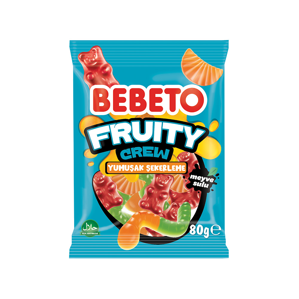 Bebeto Jelly Fruıty Crew 80 gr