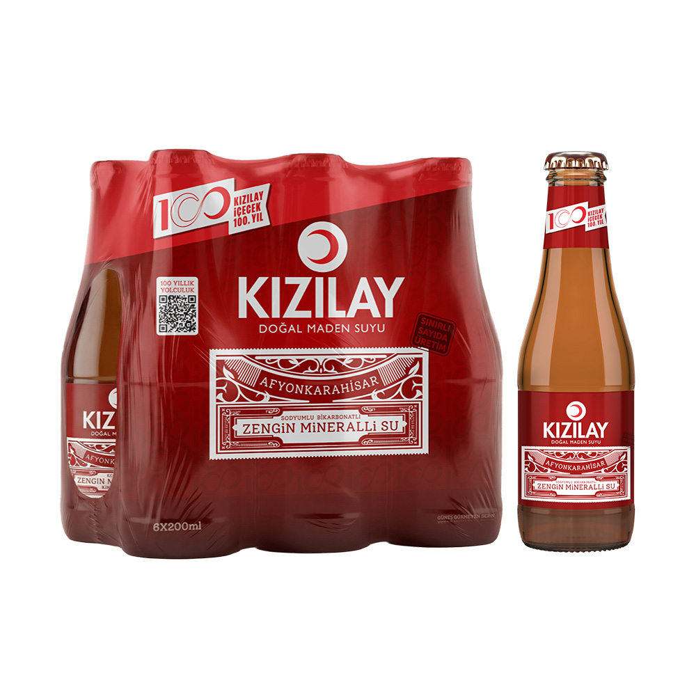Kızılay Maden Suyu Afyon Nostalji 6x200 ml