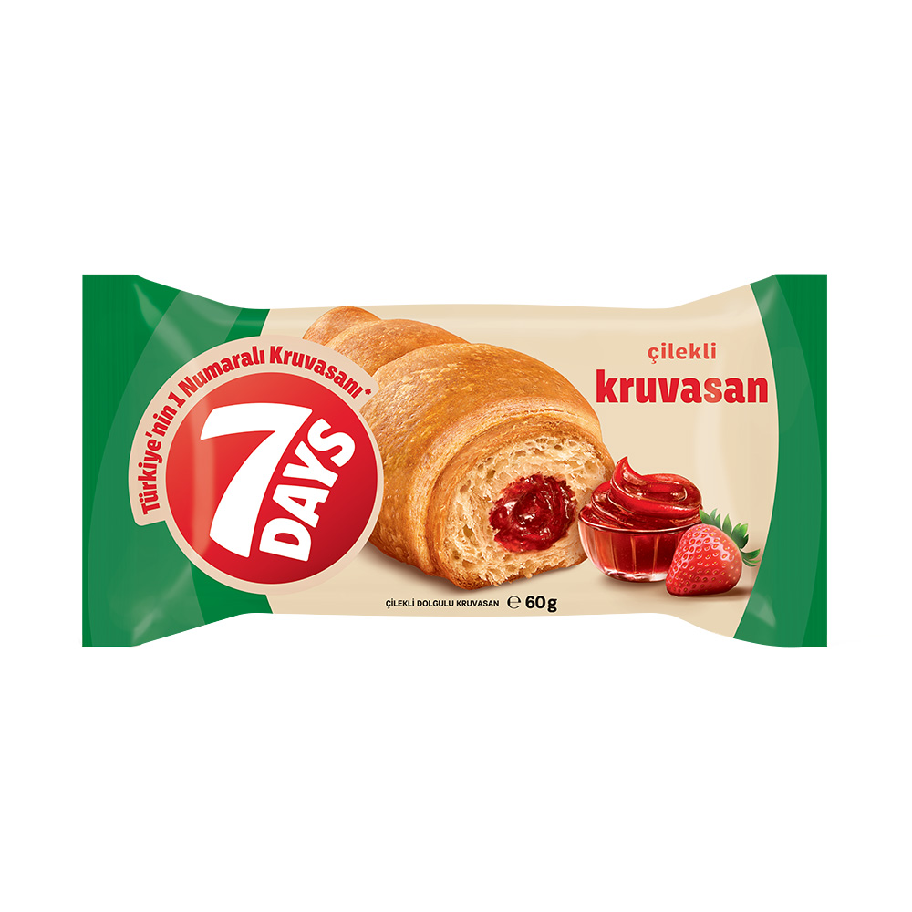 7Days Çilekli Kruvasan 60 gr