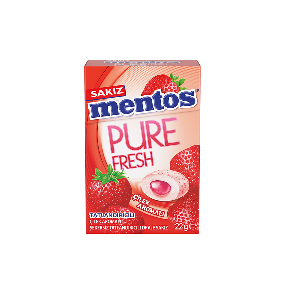 Mentos Pure Fresh çİLEK 22 gr