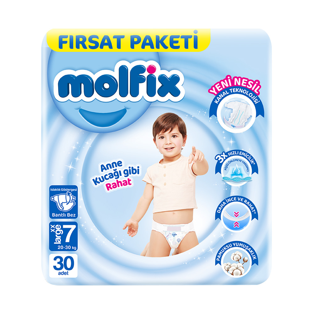 Molfix Fırsat Paketi XXL Bebek Bezi 30 lu