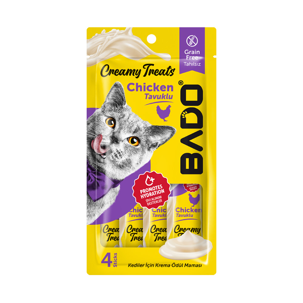 Bado Kedi Krema Tavuklu Ödül Maması 4x15gr
