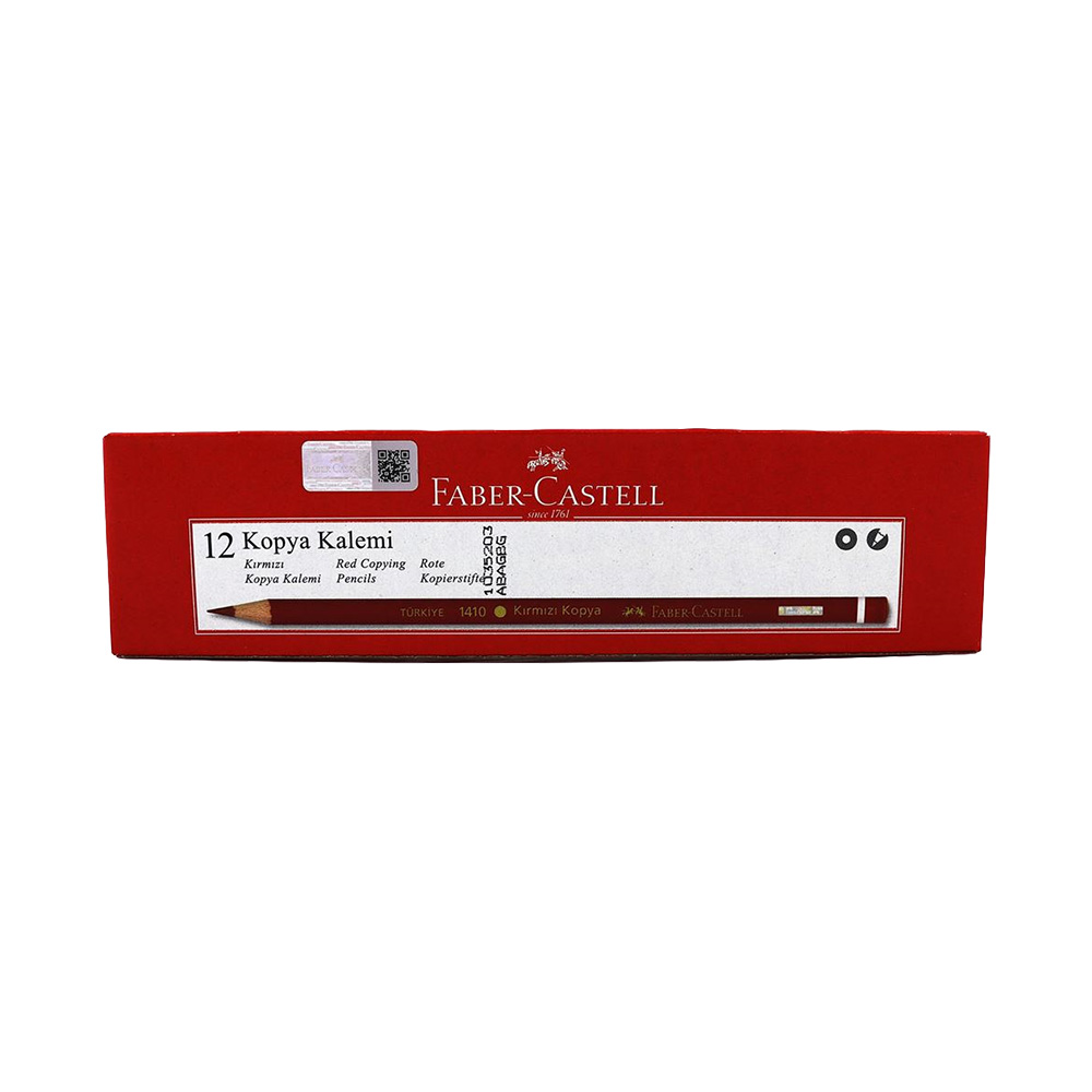 Faber Castel Kırmızı Kurşun Kalem 12 lı