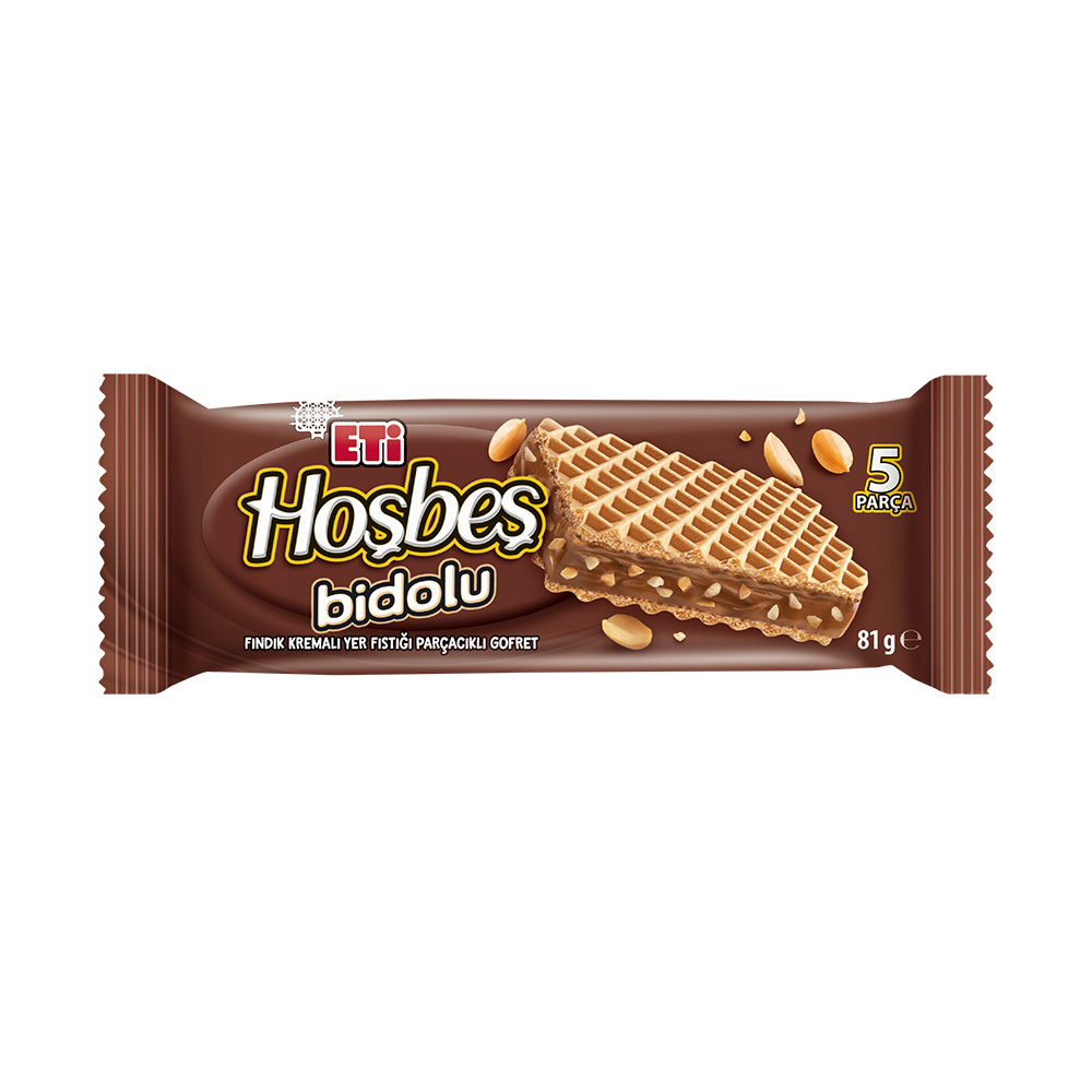 Eti Hoşbeş Bidolu Yer Fıstıklı Gofret 81 gr